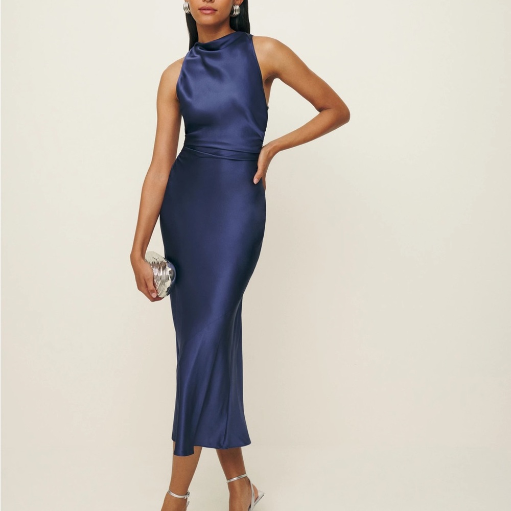 Reformation Petites Casette Silk Dress | 6P